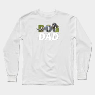 DOG DAD - spaniel oil painting word art Long Sleeve T-Shirt